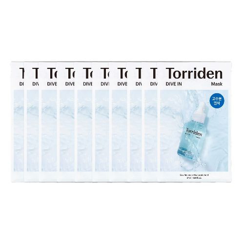 Torriden - DIVE IN Low Molecular Hyaluronic Acid Mask Pack - 27ml x 10pcs | Stylevana