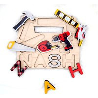 Personalized Name Puzzle Toolbox Theme, Toddler Gift | Etsy (US)