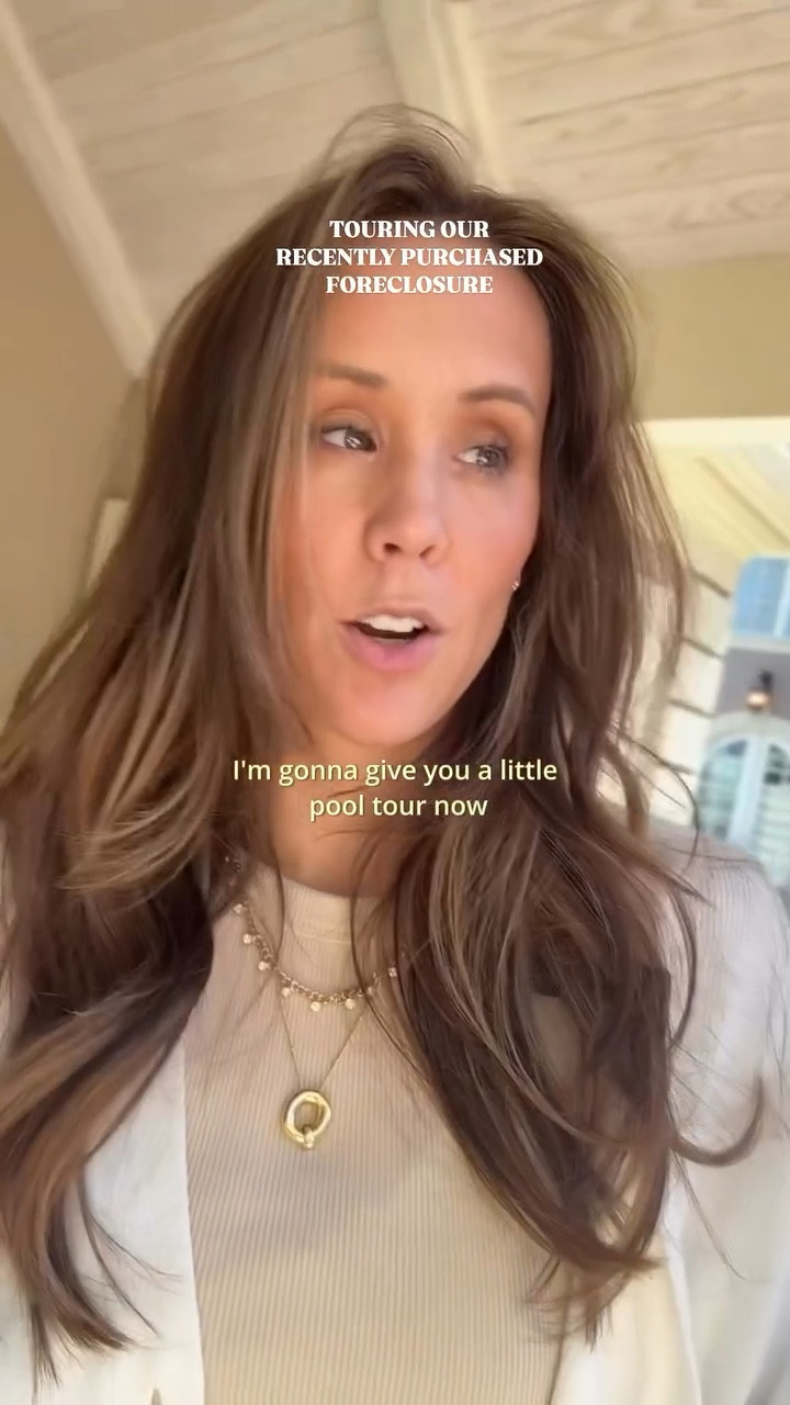 Here she is in all her glory!! I can’t wait to get her up and running!! (🤞🤞 crossing fingers for this year!) follow for more house tours as we begin some renovations to bring this stunning property back to life!!
#villacusick #poolbeforeandafter #90shome #uniquehomes #foreclosurehomes

#LTKSeasonal #LTKHome #LTKStyleTip