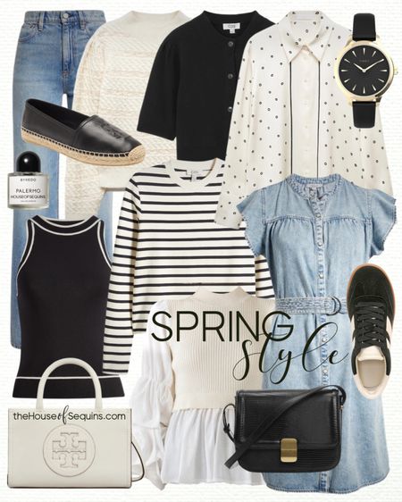Shop these Nordstrom spring outfit finds! Wide leg jeans, denim dress, Mango satin shirt, ecru sweater, cropped cardigan, Tory Burch espadrilles, Vince Oasis sneakers and more!  

Follow my shop @thehouseofsequins on the @shop.LTK app to shop this post and get my exclusive app-only content!

#liketkit #LTKsalealert #LTKstyletip 
@shop.ltk
https://liketk.it/4CLAl

#LTKSeasonal