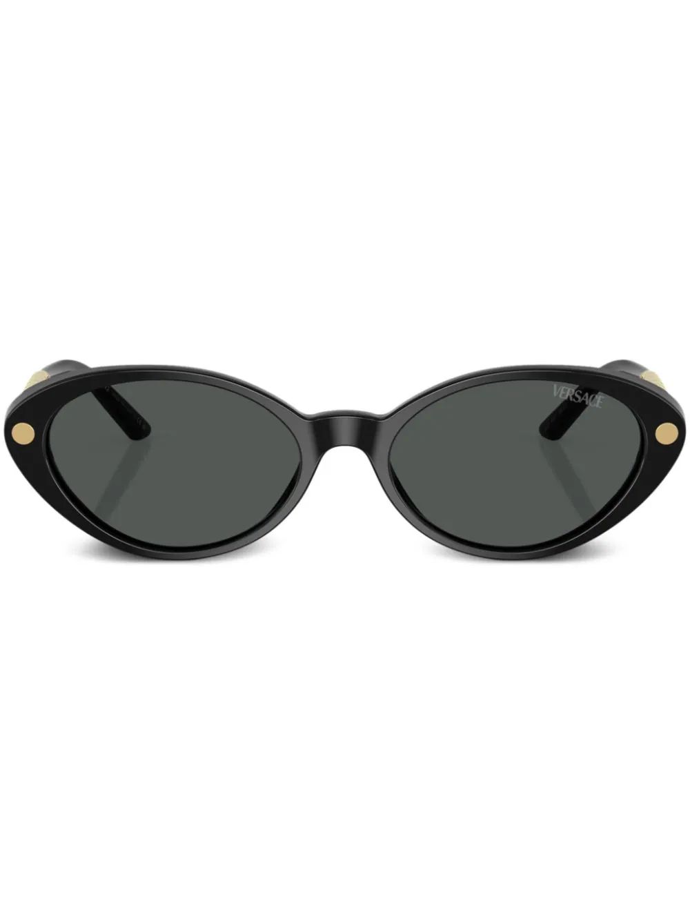The DetailsVersace EyewearGreca-detail cat eye-frame sunglassesMade in United StatesHighlightsbla... | Farfetch Global
