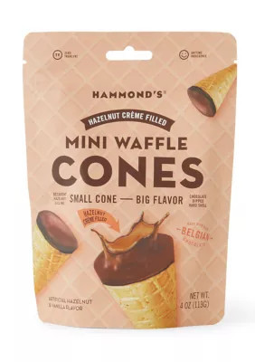 Hammond's Hazelnut CrÃ¨me Filled Mini Waffle Cones | Belk