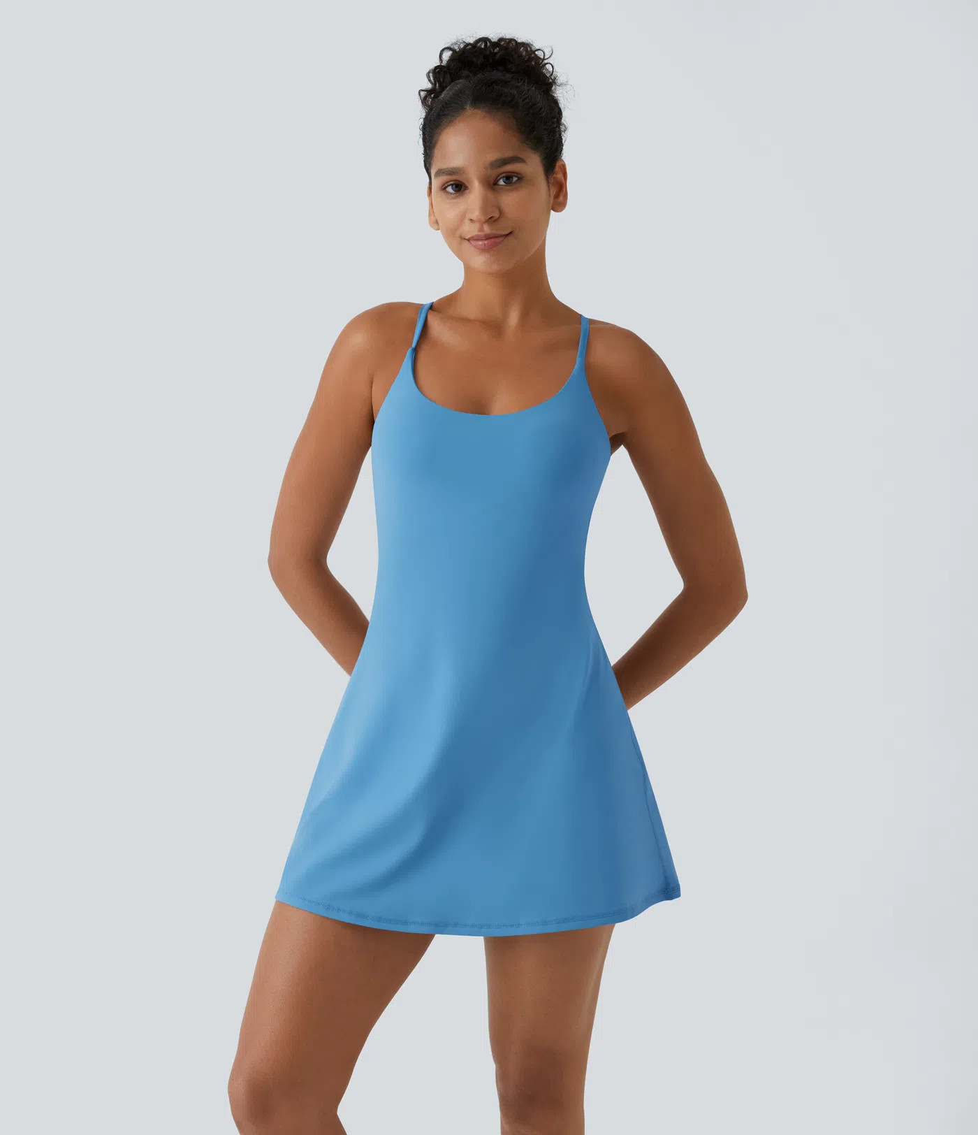 Women’s SoftlyZero™ Plush Backless Active Dress-Easy Peezy Edition - Halara | HALARA