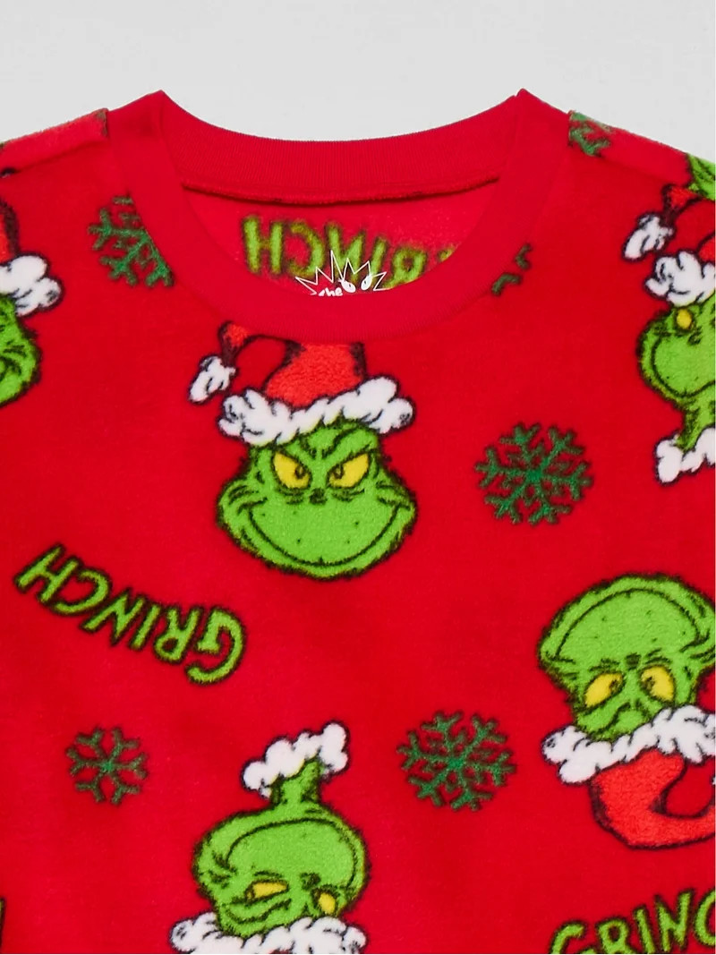 How the Grinch Stole Christmas Boys Long Sleeve Top and Pants Pajama Set, 2-Piece, Sizes 4-12 | Walmart (US)