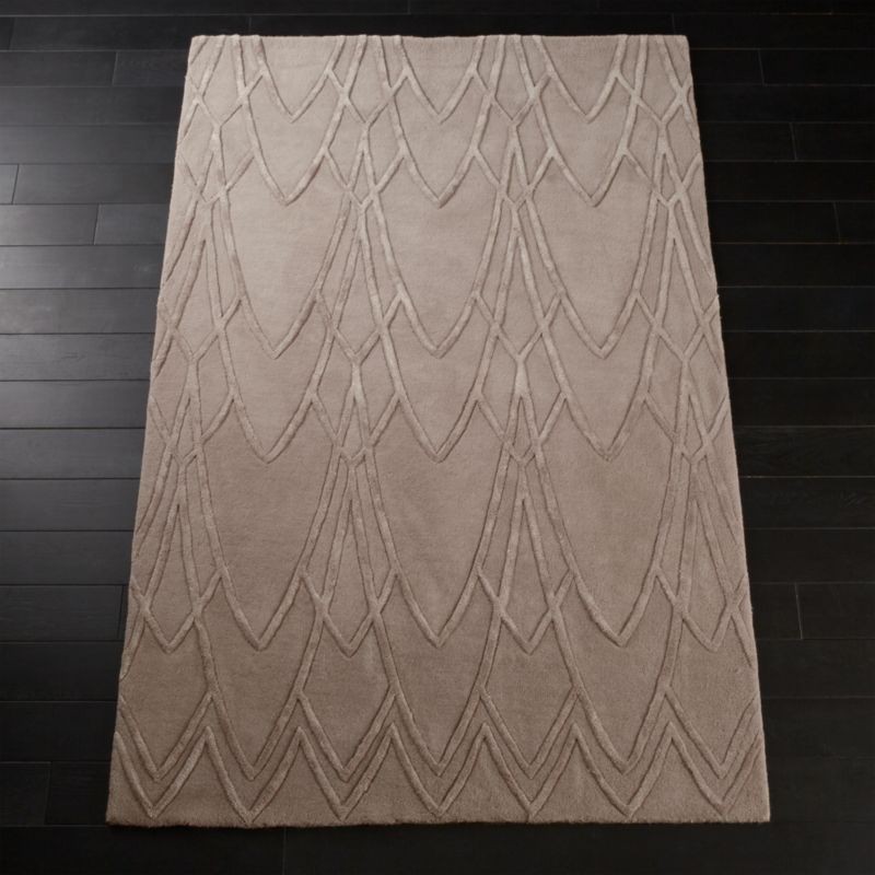 Ballad Oat Grey Textured Rug | CB2 | CB2