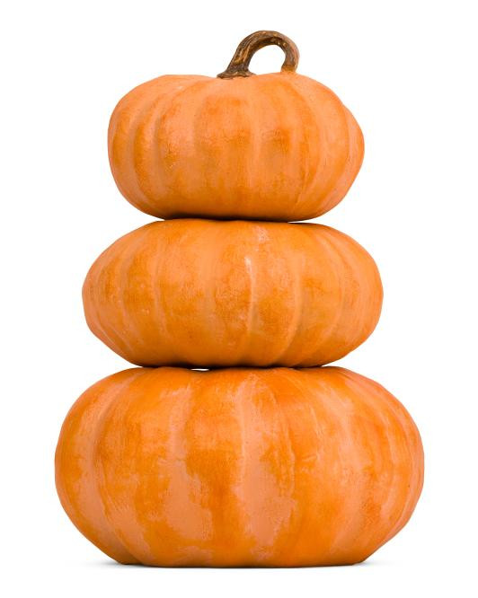 3pk Outdoor Safe Stacking Pumpkins | TJ Maxx