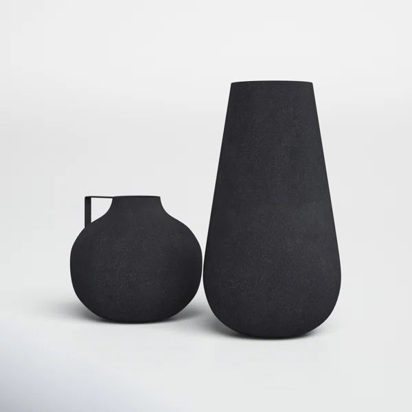 Aldrin Metal Table Vase (Set of 2) | Wayfair North America