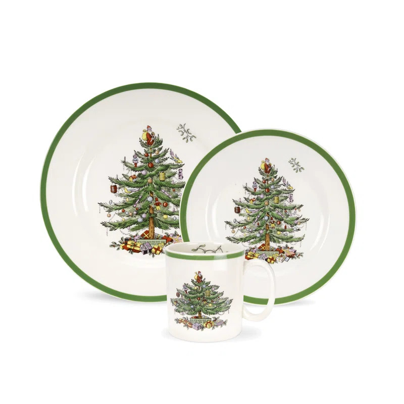Spode Christmas Tree 12-Pc Set (4 Ea Din/Sal/Mug) & Reviews | Wayfair | Wayfair North America