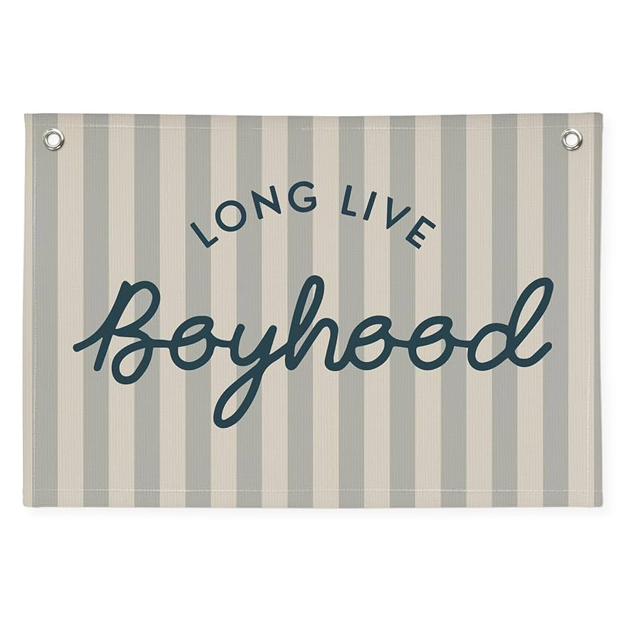 Long Live Boyhood Banner Boy Room Decor, Banner Flag Nursery Playroom Wall Decor for Boys Bedroom... | Amazon (US)