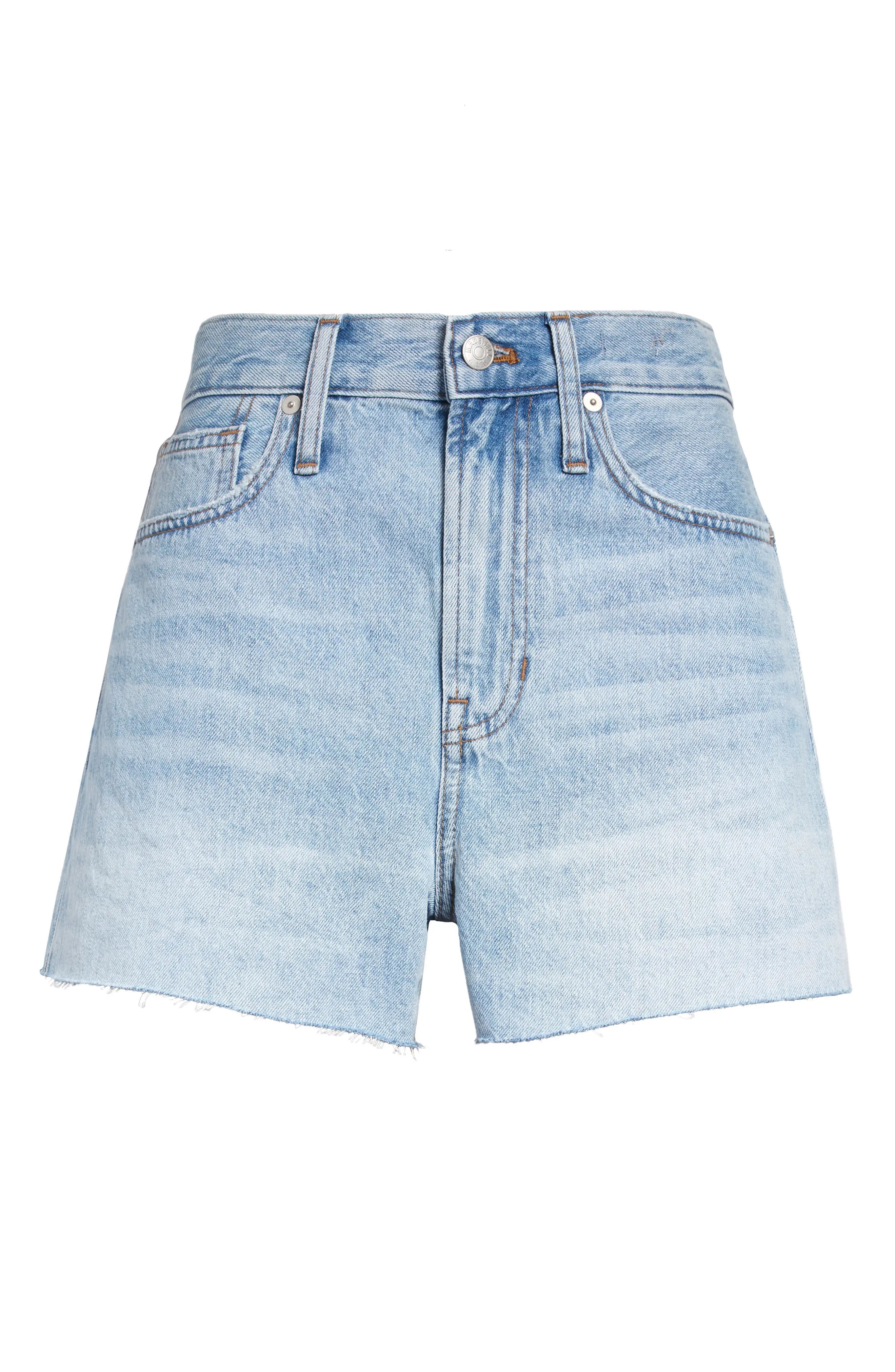 Women's Madewell The Perfect Jean Shorts, Size 30 - Blue | Nordstrom