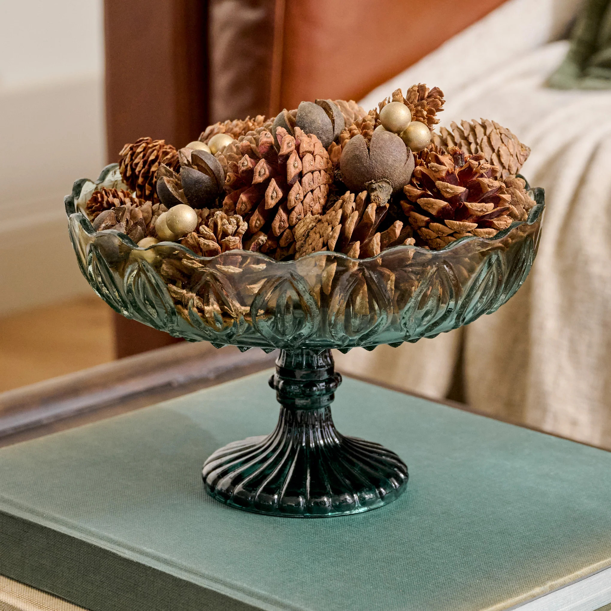 Greer Vintage-Inspired Glass Compote Bowl | Magnolia
