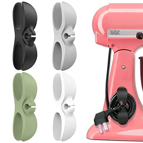 Appliance Cord Organizer for Kitchen Appliances: Small Appliance Cord Holder Winder Wrapper Keeper Hider Storage, Cable Cords Wire Organizer Stick on Pressure Cooker, Mixer, Blender, Air Fryer 4 Pack | Amazon (US)
