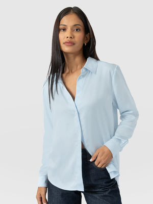Anneliese Shirt - Ice Blue | Saint + Sofia UK