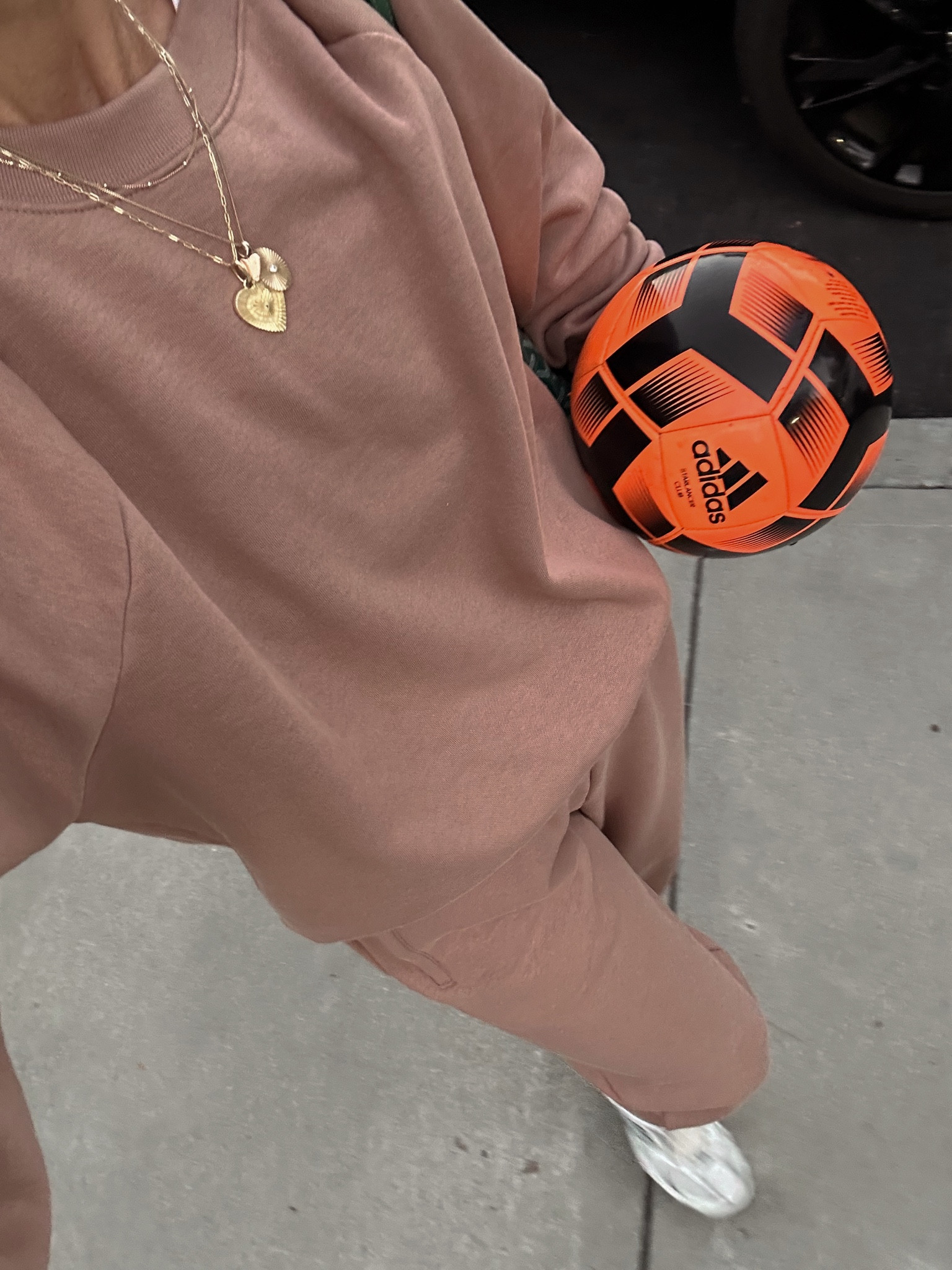 Cozy sweat set for soccer practice night 
Set is 50% off making it under $50 (combined) 
Wearing a petite in the pants and they’re short gal friendly 
Non petite sizing in the sweatshirt 

#LTKOver40