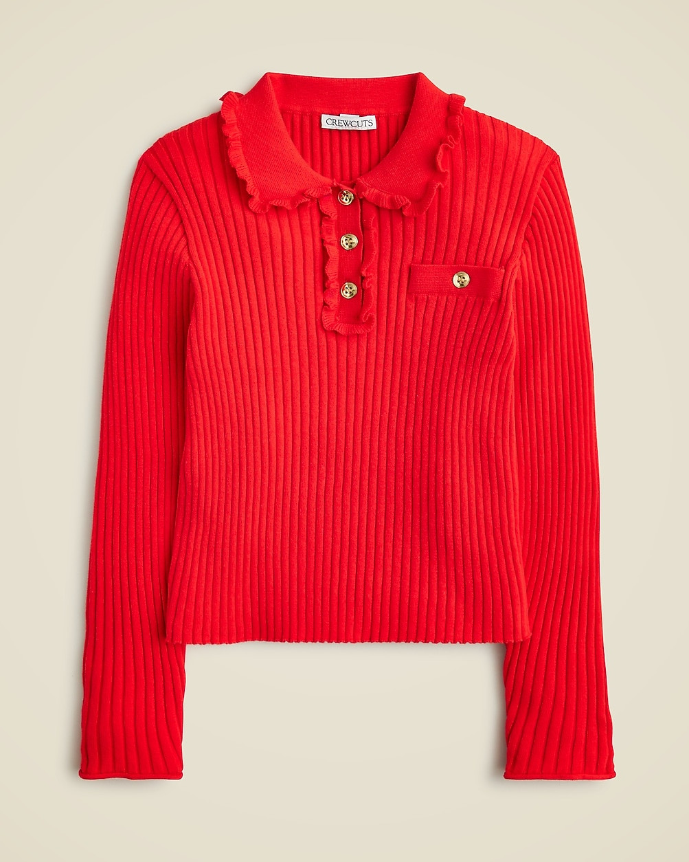 Girls' ruffle polo sweater | J. Crew US