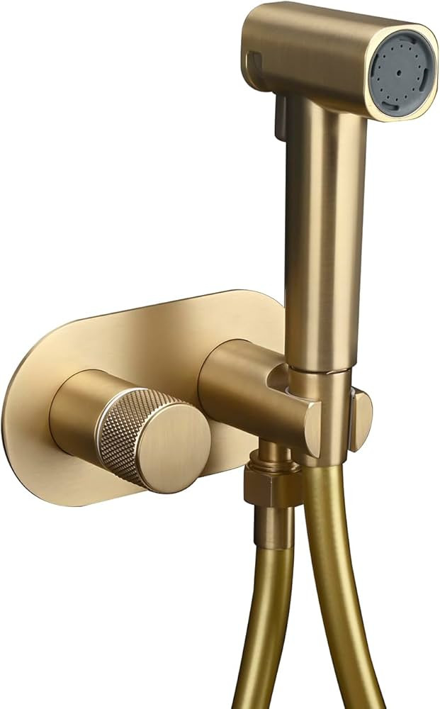 Handheld Bidet Sprayer Set Concealed Hot and Cold Bidet Spray for Toilet with Brass Valve Warm Wa... | Amazon (US)