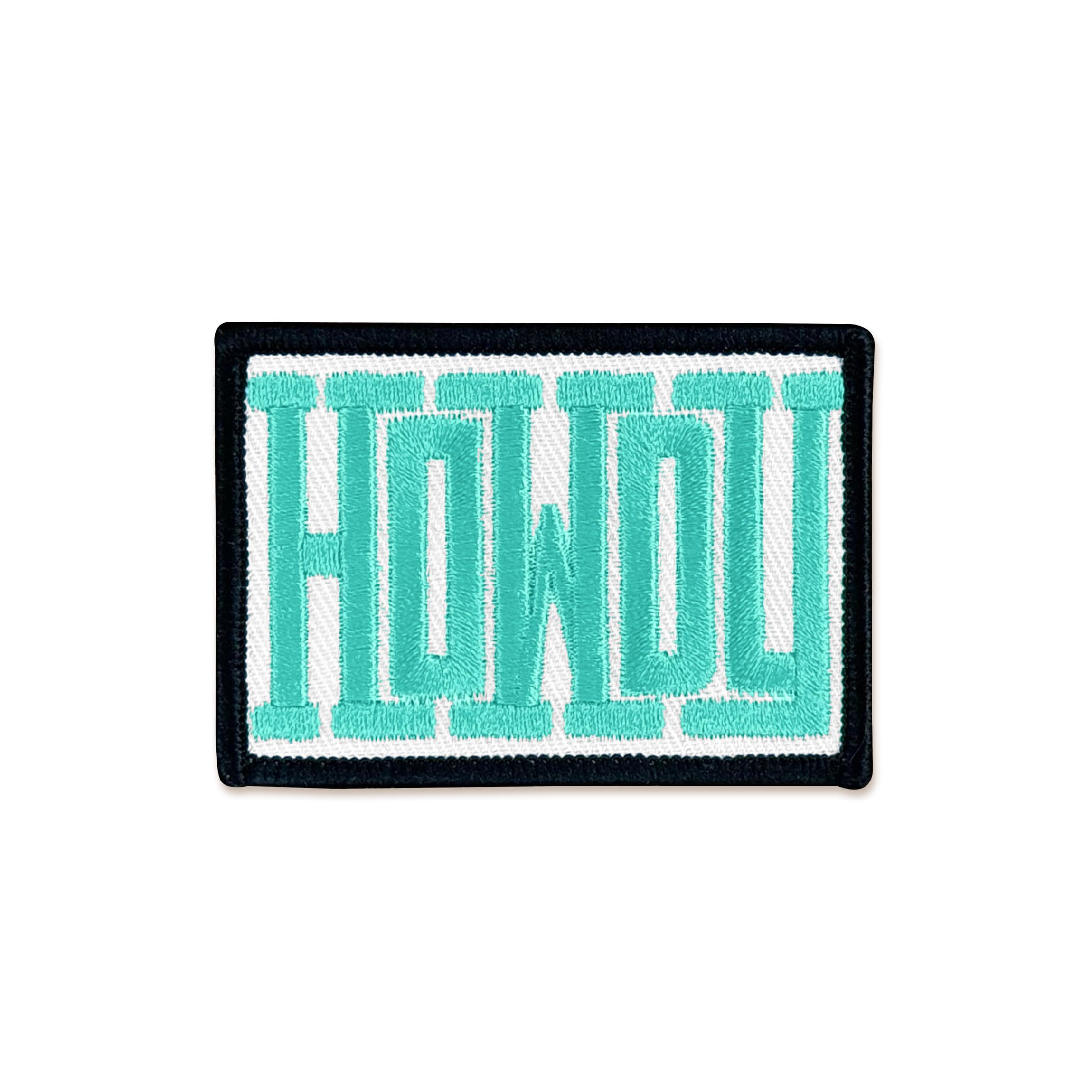 NACRE APPAREL Iron on Patches Howdy Embroidered Patch for Backpacks Clothing Hat Jeans Jacket #35 | Amazon (US)