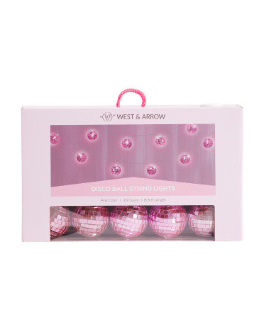 10ct Disco Ball String Lights | TJ Maxx