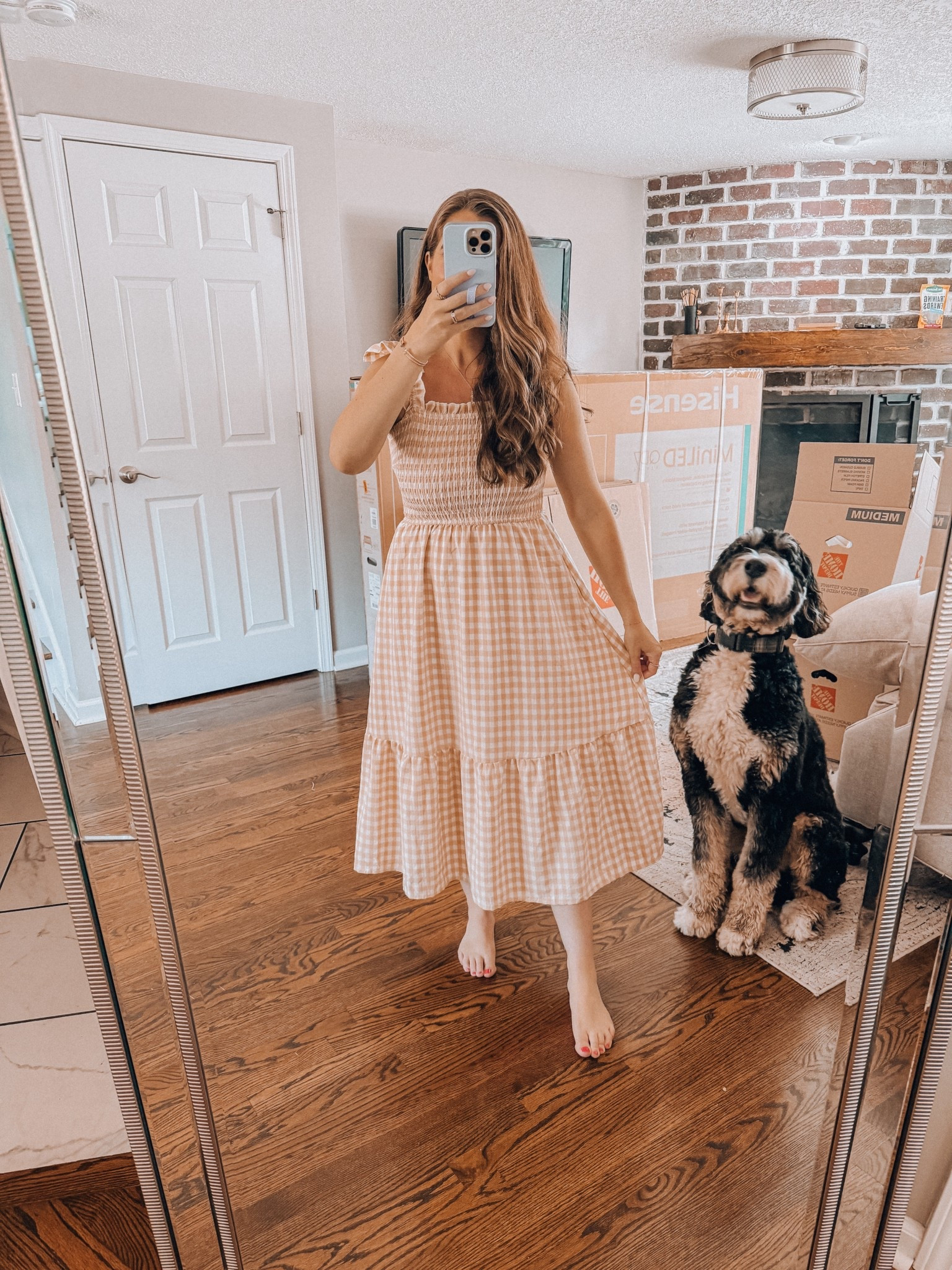 newborn photos dress. Wearing a size small! 

#LTKBump #LTKBaby #LTKFindsUnder50