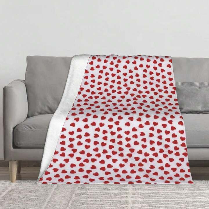 Red Heart Grid   Festival Limited Chessboard Pattern (5) 5-Star Hotel Collection - Premium Blanke... | SHEIN