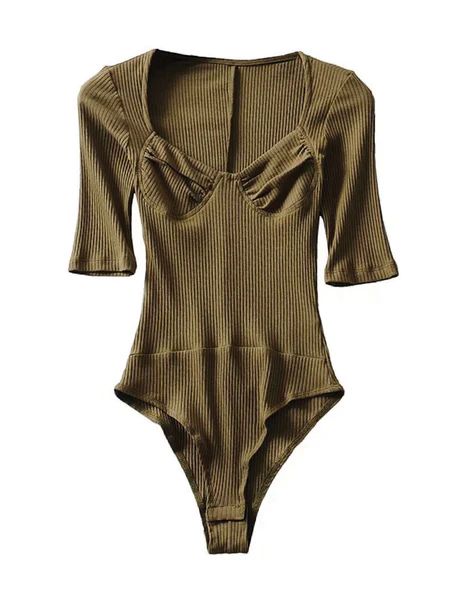 'Emily' Ribbed Knit Bodysuit (5 Colors) | Goodnight Macaroon