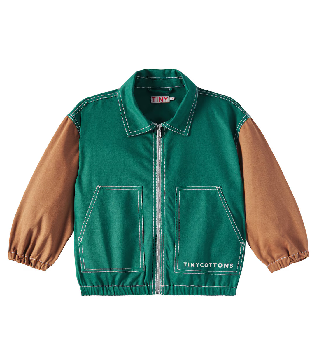 Colorblocked cotton twill jacket | Mytheresa (INTL)