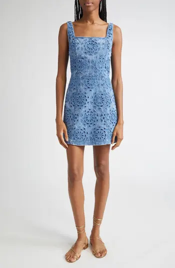 Alice + Olivia Maryann Floral Cutout Sleeveless Dress | Nordstrom | Nordstrom