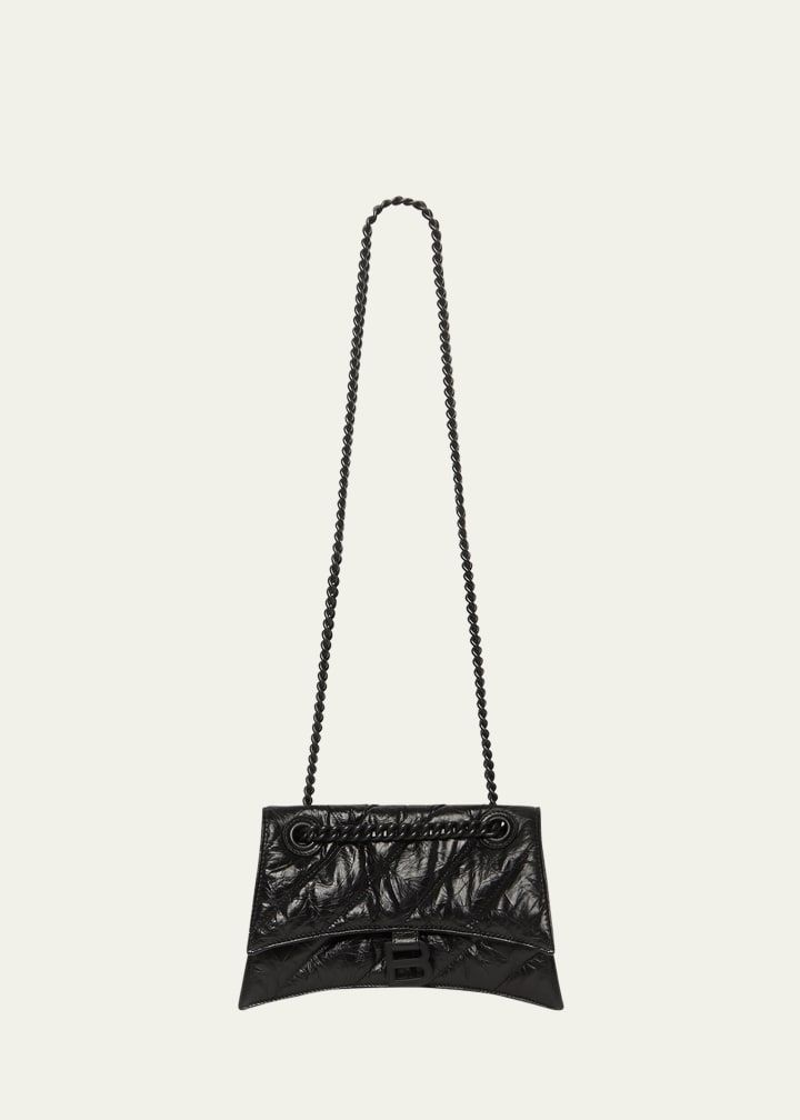 Balenciaga Crush Small Quilted Chain Shoulder Bag | Bergdorf Goodman
