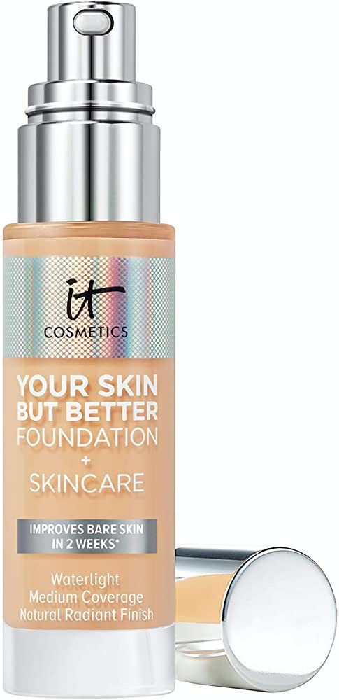 IT Cosmetics Your Skin But Better Foundation + Skincare, Light Warm 23 - Hydrating Coverage - Min... | Amazon (US)