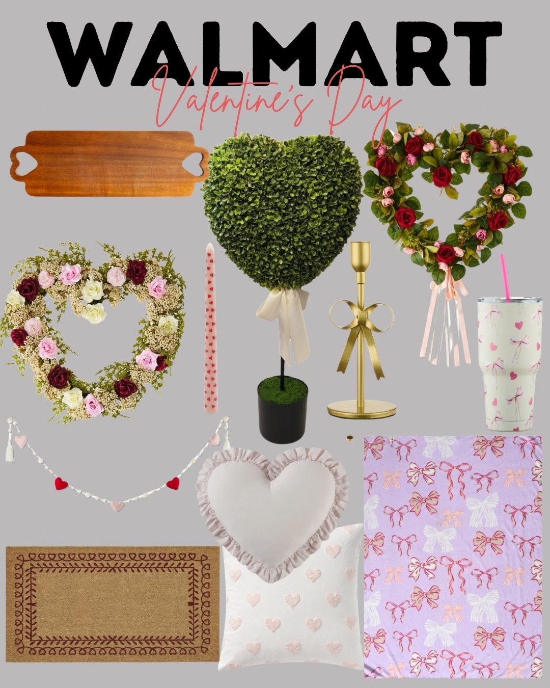 New Valentine’s Day items just dropped at Walmart!! I am OBSESSED with the heart topiary!! (I know it will sell out fast, so grab it now online or in-store if you can!) ♥️♥️♥️💌



#walmart #walmartstyle #walmartfashion #walmartfinds #vday #valentinesday #holidaydecor #valentinesdecor #vdayfinds #vday2026 #mytexashouse #topiaryheart #hearts #holidaydecor #seasonaldecor #seasonal #bowdecor

#LTKSeasonal #LTKFindsUnder50 #LTKHoliday