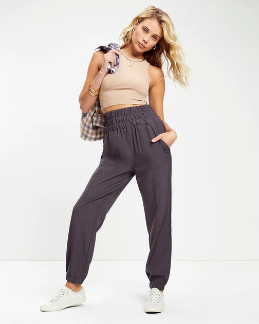 Chill Out Days Pocketed Jogger Pants - Charcoal | VICI