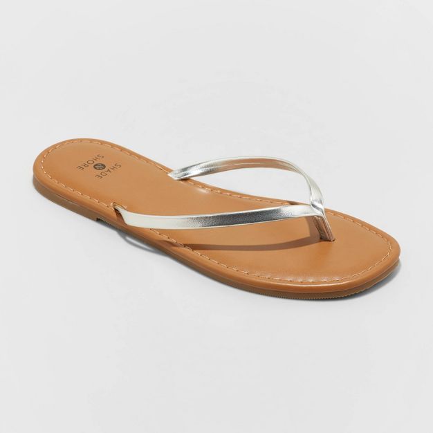 Women's Ava Skinny Strap Flip Flop Sandals - Shade & Shore™ | Target
