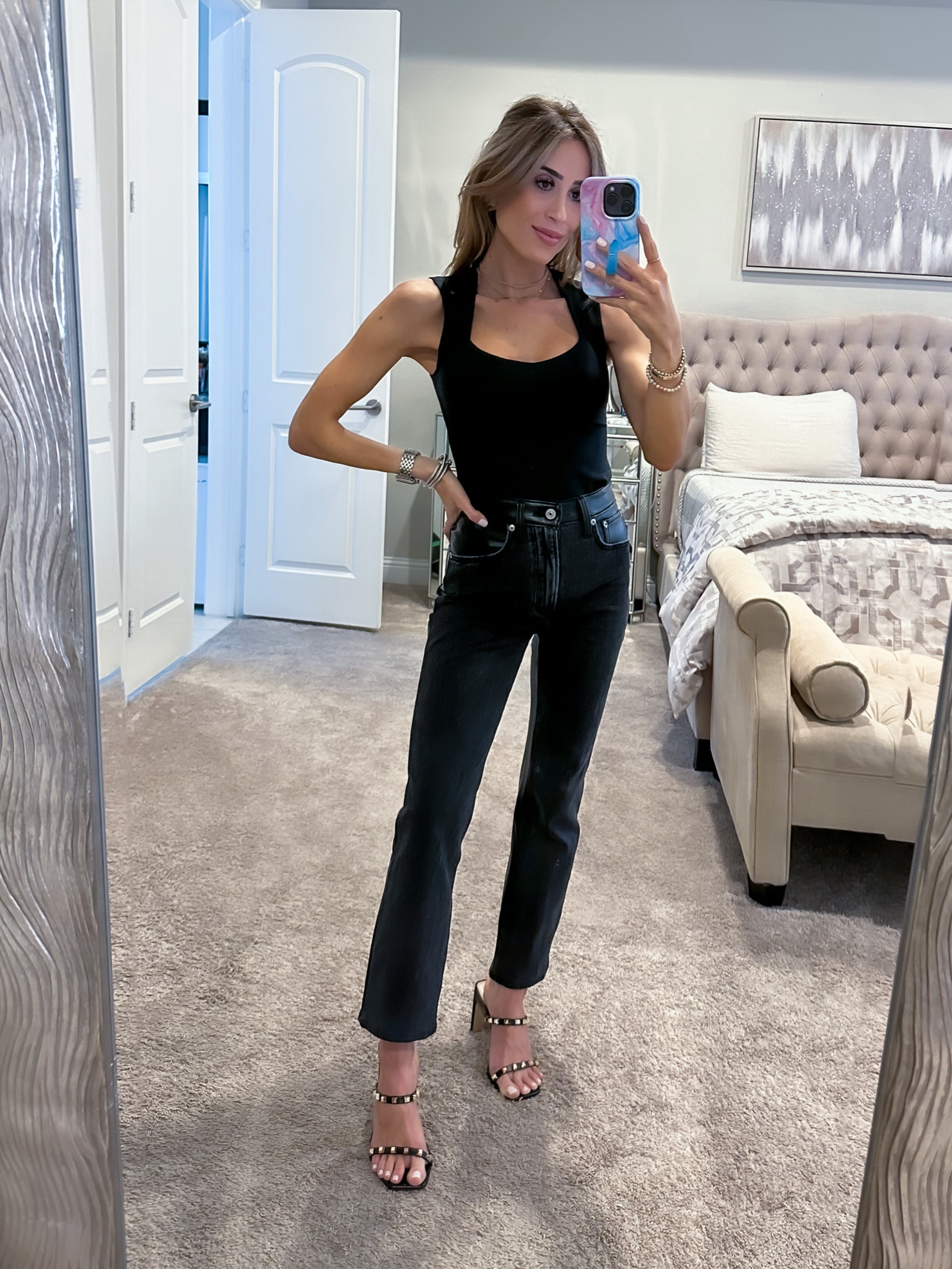 Black jeans on sale size 24 short Xs bodysuit 

#LTKunder50 #LTKsalealert #LTKunder100