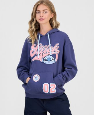 Disney Juniors' Stitch Graphic Hoodie - Navy Blazer | Macy's