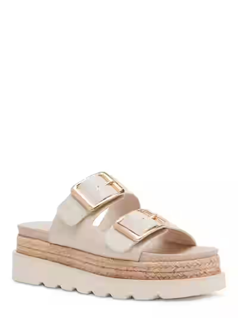 Madden Girl Women's Mythicall Two Strap Slide Platform Sandal | Walmart (US)