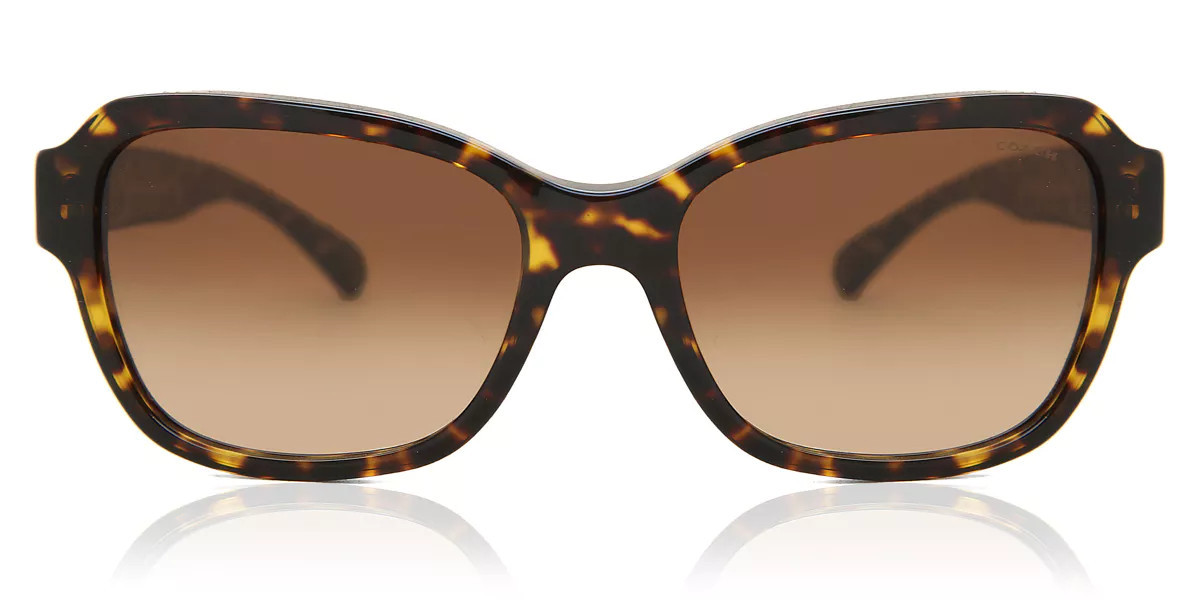 Coach HC8232 L1010 550713 Women’s Sunglasses Tortoiseshell Size 56 | SmartBuyGlasses Global