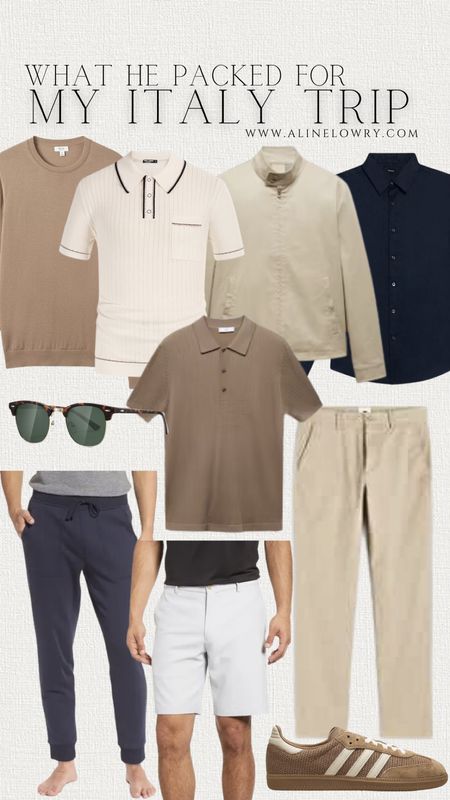 What my husband packed for our Italy trip. European summer outfits. Men’s Casual chic summer outfits. Men’s Elegant summer outfits. 

#LTKStyleTip #LTKMens #LTKU