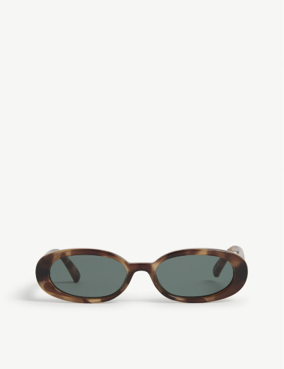 LE Specs Womens Tort Outta Love Oval-frame Polycarbonate Sunglasses 14cm | Selfridges