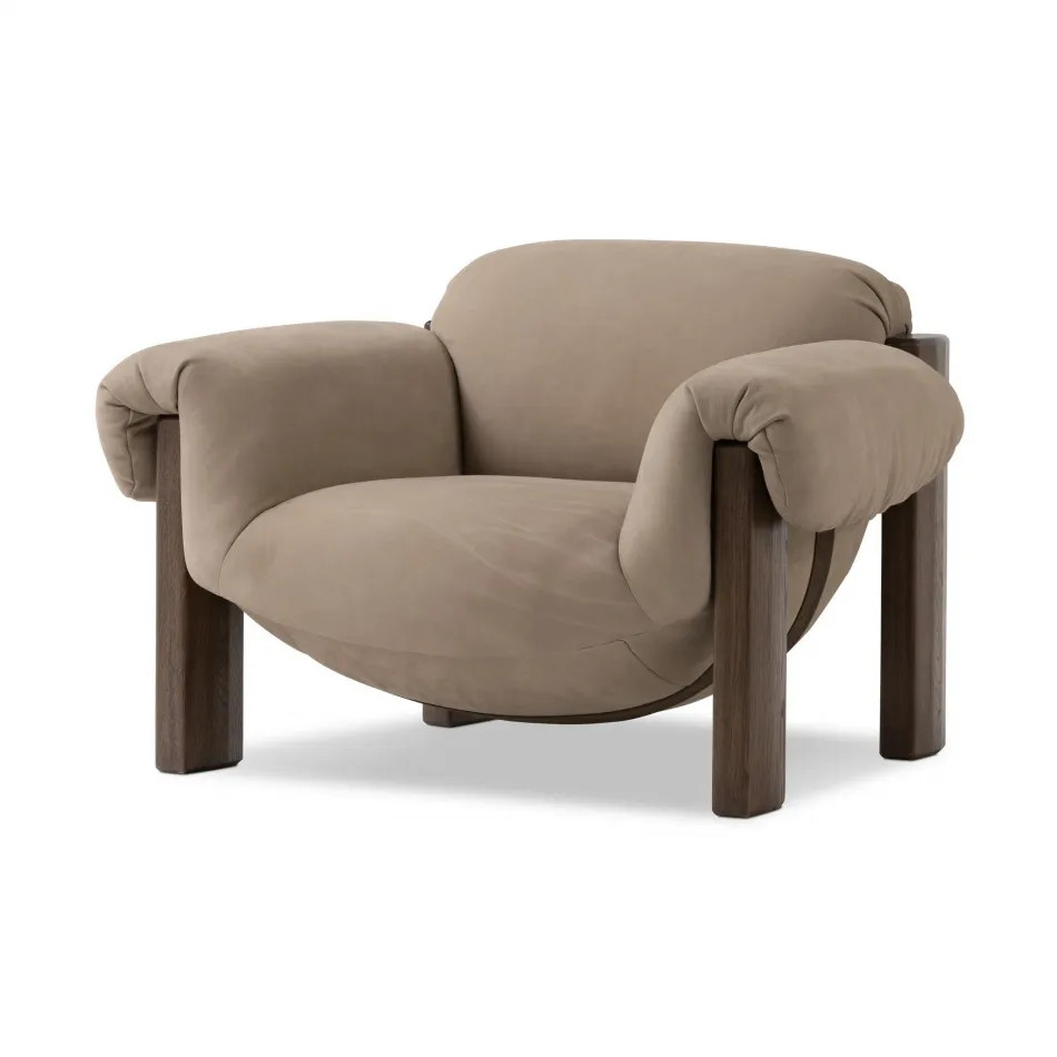 Samena Chair Nubuck Sand | Gracious Style