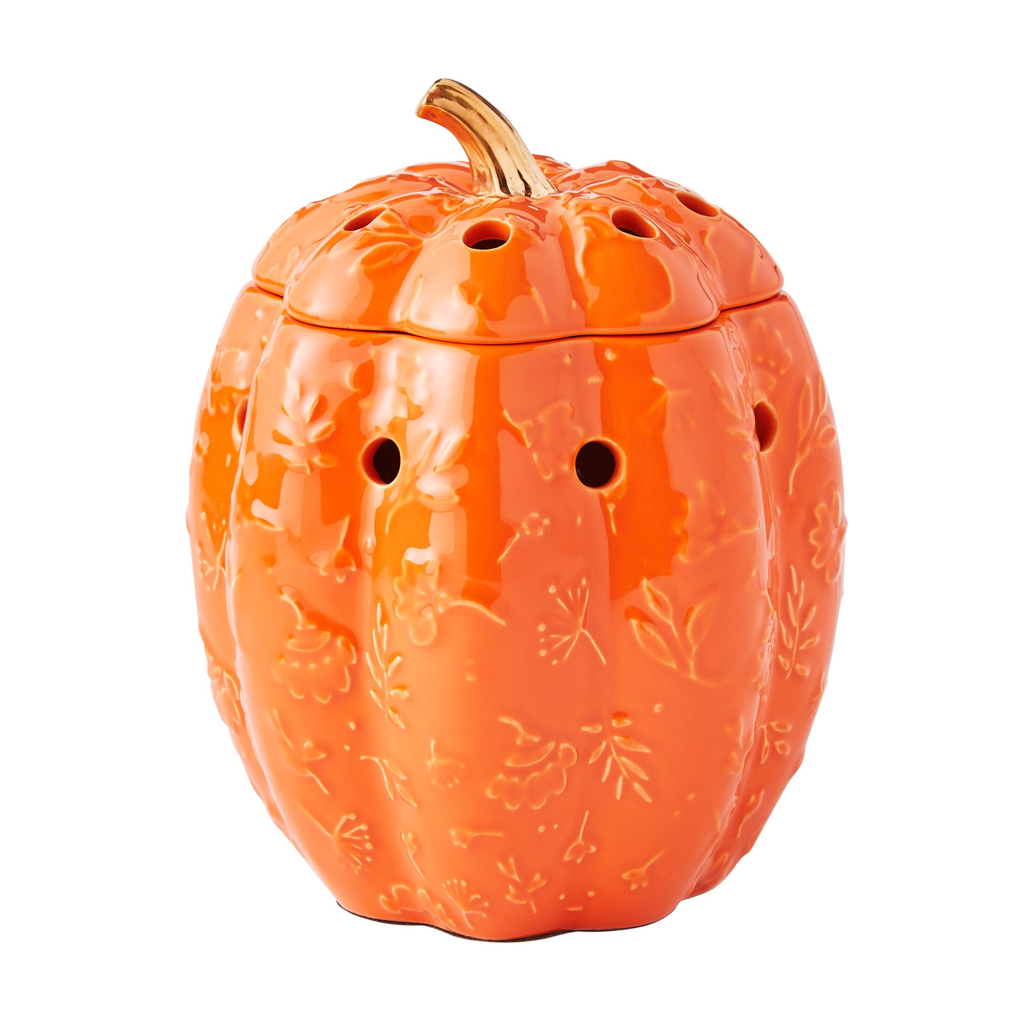 The Pioneer Woman Pumpkin Full Size Harvest Ceramic Scented Wax Warmer, Orange | Walmart (US)