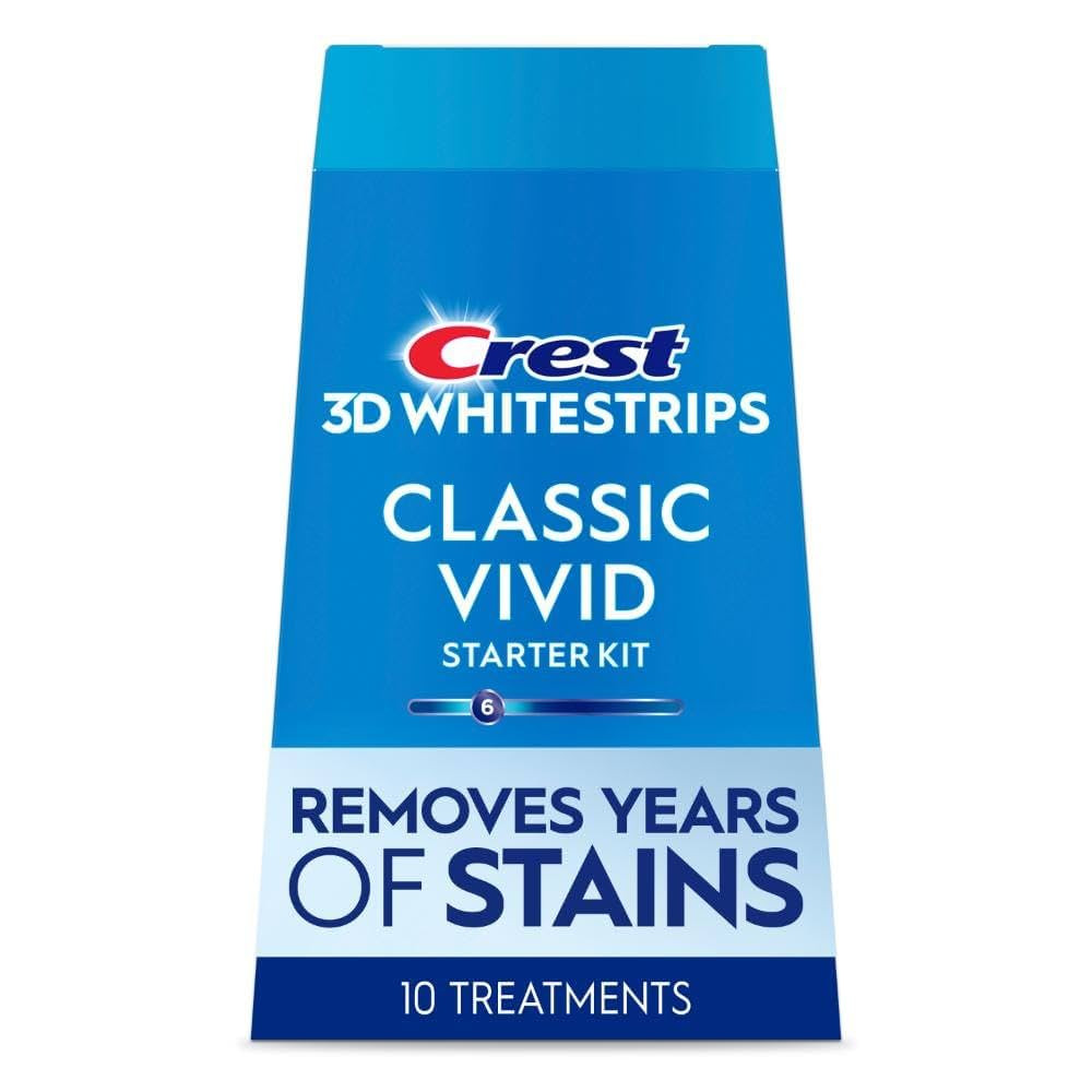 Crest 3D Whitestrips Whitening Starter Kit – Teeth Whitening Kit, 10 Treatments, Each with 1 Up... | Amazon (US)