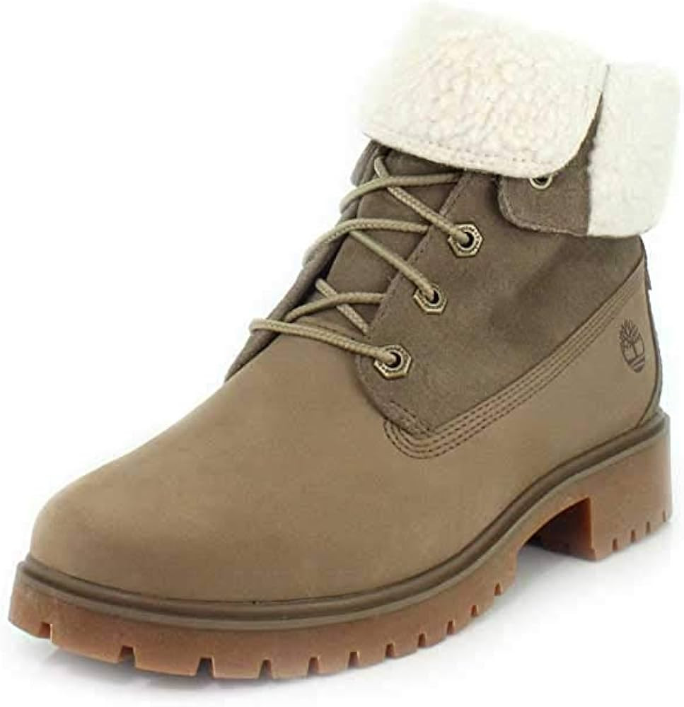Timberland Women's Jayne Waterproof Teddy Fleece Fold Down Fashion Boot | Amazon (US)