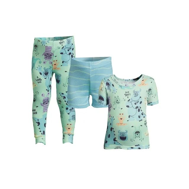 Character Toddler Boy Top, Pants and Shorts Pajama Set, 3-Piece, Sizes 12M-5T | Walmart (US)
