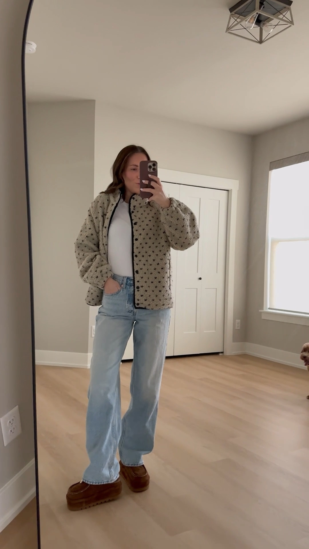 A very cozy casual ootd. Wearing a small jacket and size 0 denim

Amazon style | look for less | target style | fleece jacket | casual outfit 

#LTKootd