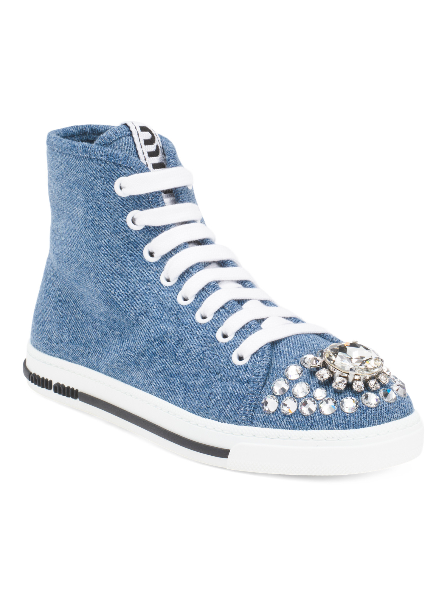 Made In Italy Denim High Top Crystal Embellished Sneakers | Casual Sneakers | Marshalls | Marshalls