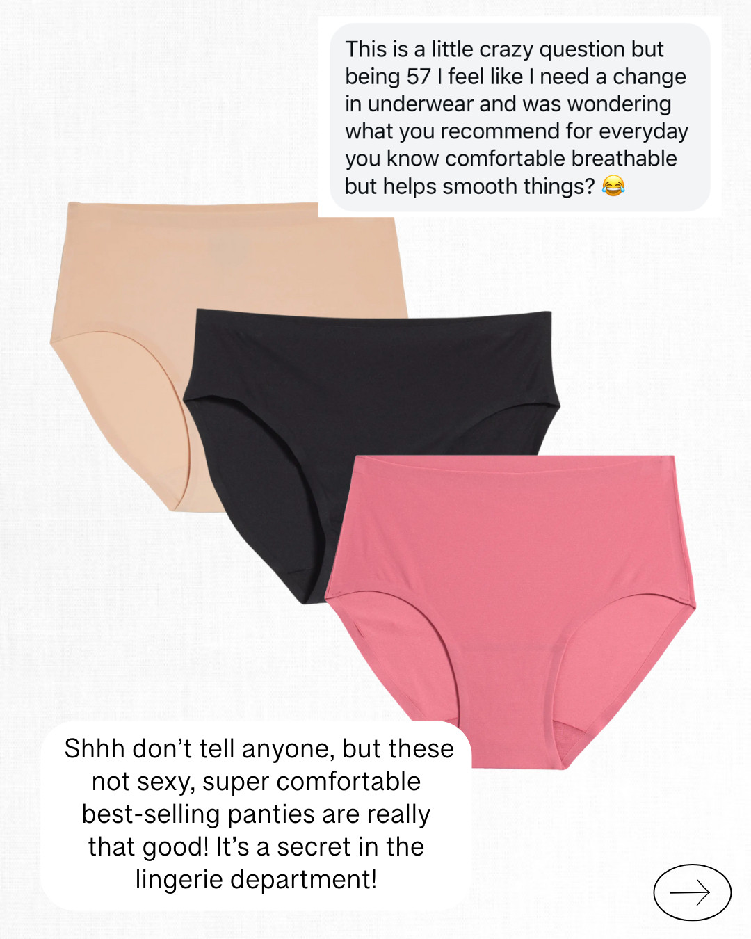 These are the best kept secret in the lingerie department - but I'm screaming from the rooftops how good these are! 

 #LTKmomlife #LTKOver40 #LTKFindsUnder100
