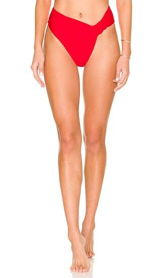 The Alexi High Waist Bottom in Red | Revolve Clothing (Global)