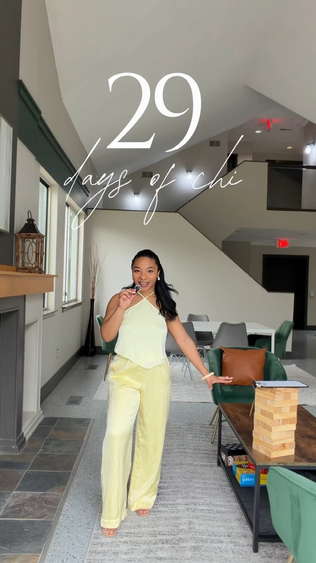 Happy Easter! 💐29 days of chic day five! I can’t get enough of this butter yellow set✨💛