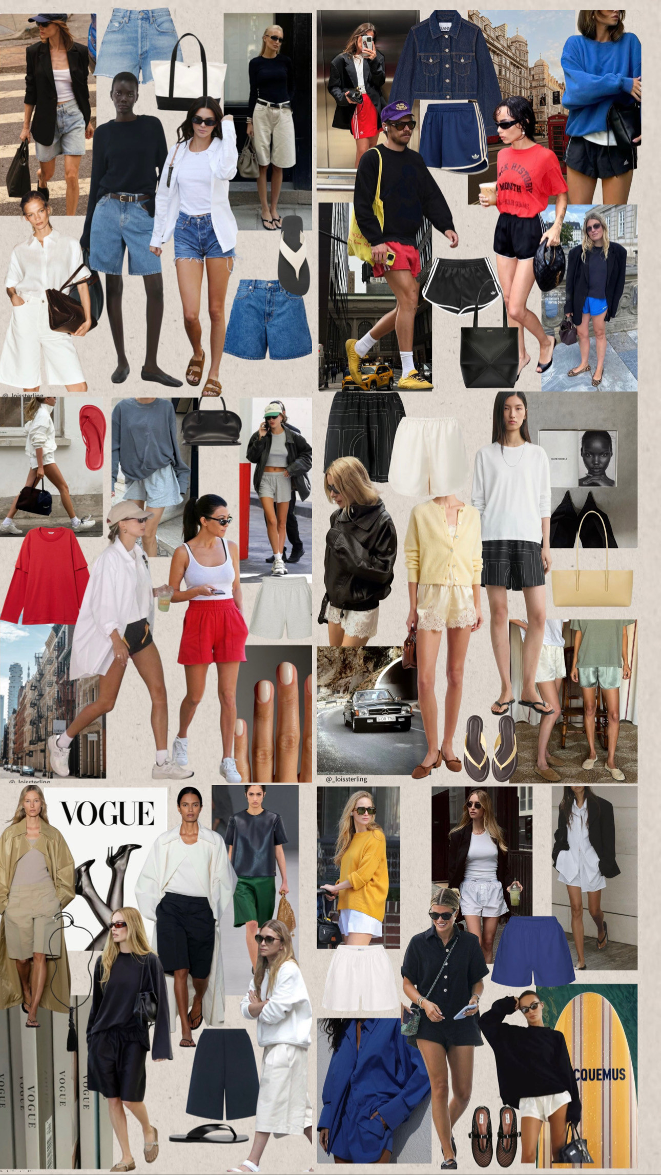 Shorts for Summer 💛 15 slides, edits + my own looks wearing shorts. 6 shorts styles I would recommend. Save for when you need inspo this season. 

📌 As you can imagine my Pinterest board is full of shorts inspo. I wear shots so much this time of year it is my ‘go to’ I prefer them to dresses, skirts & trousers.

There are a range of different shots options I would recommend, I personally like to wear a mix of styles, depending on the occasion & the look which I’m trying to achieve, but the option is always comfortable. 

Warmer weather fabrics like silk, 100% cotton & 100% linen is what I prefer. As always, my looks are all pretty simple, but effective. My everyday shorts choice is a sporty or sweat short & I tend to wear linen, silk and Bermuda shorts when I am going out and about. I play around with my fav colours to wear this season, teamed with oversized tees, leather & occasionally a light sweat top or knit. I wear with flip flops, mainly, a mesh shoe or trainers. 