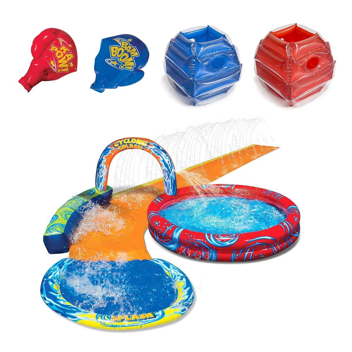 Banzai Battle Bop Combo Pack w/ Inflatable Gloves & Body Bumpers, 2 Pairs Each & Cyclone Splash P... | Target